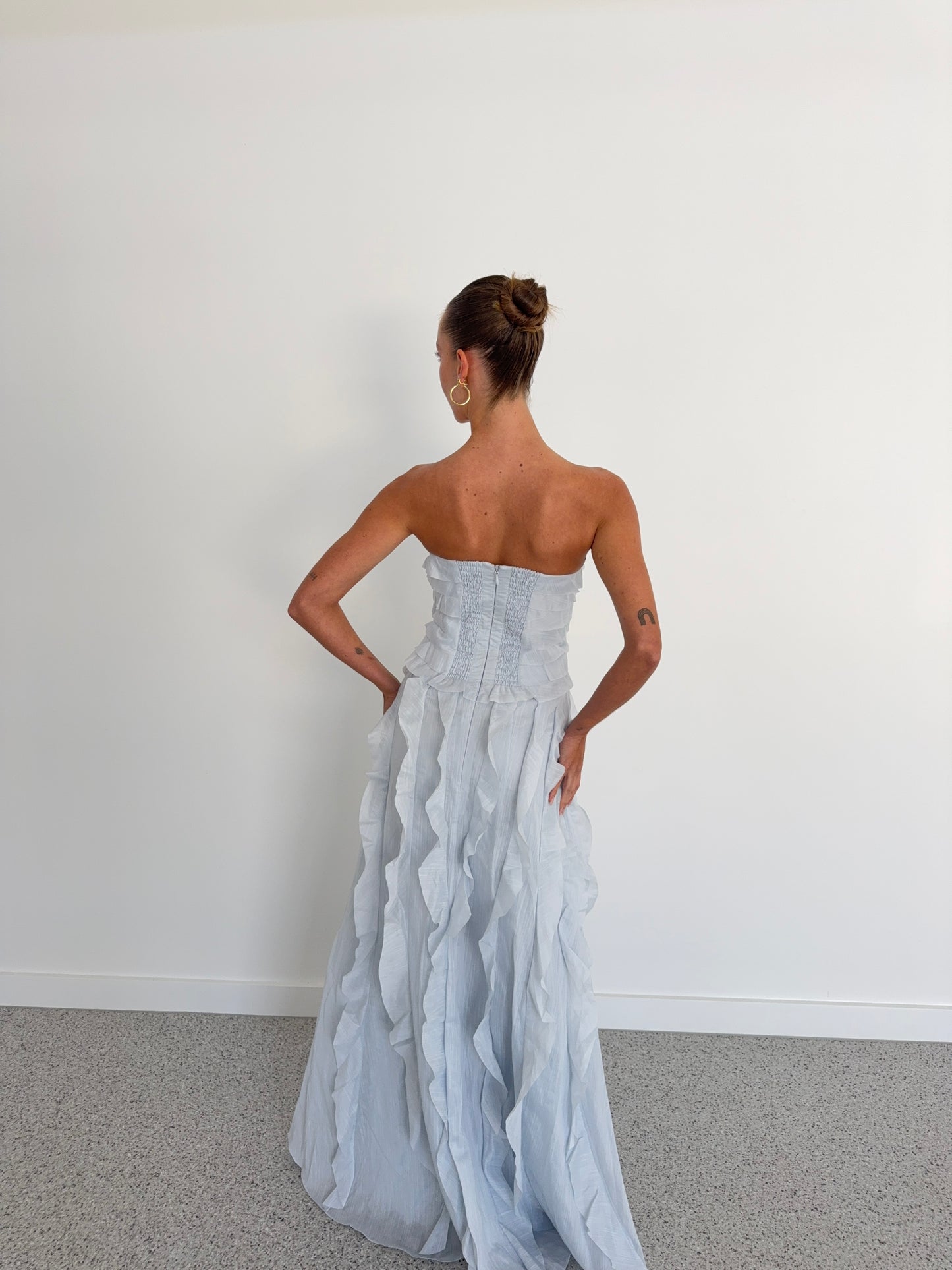 Allairie Gown in Pastel Blue