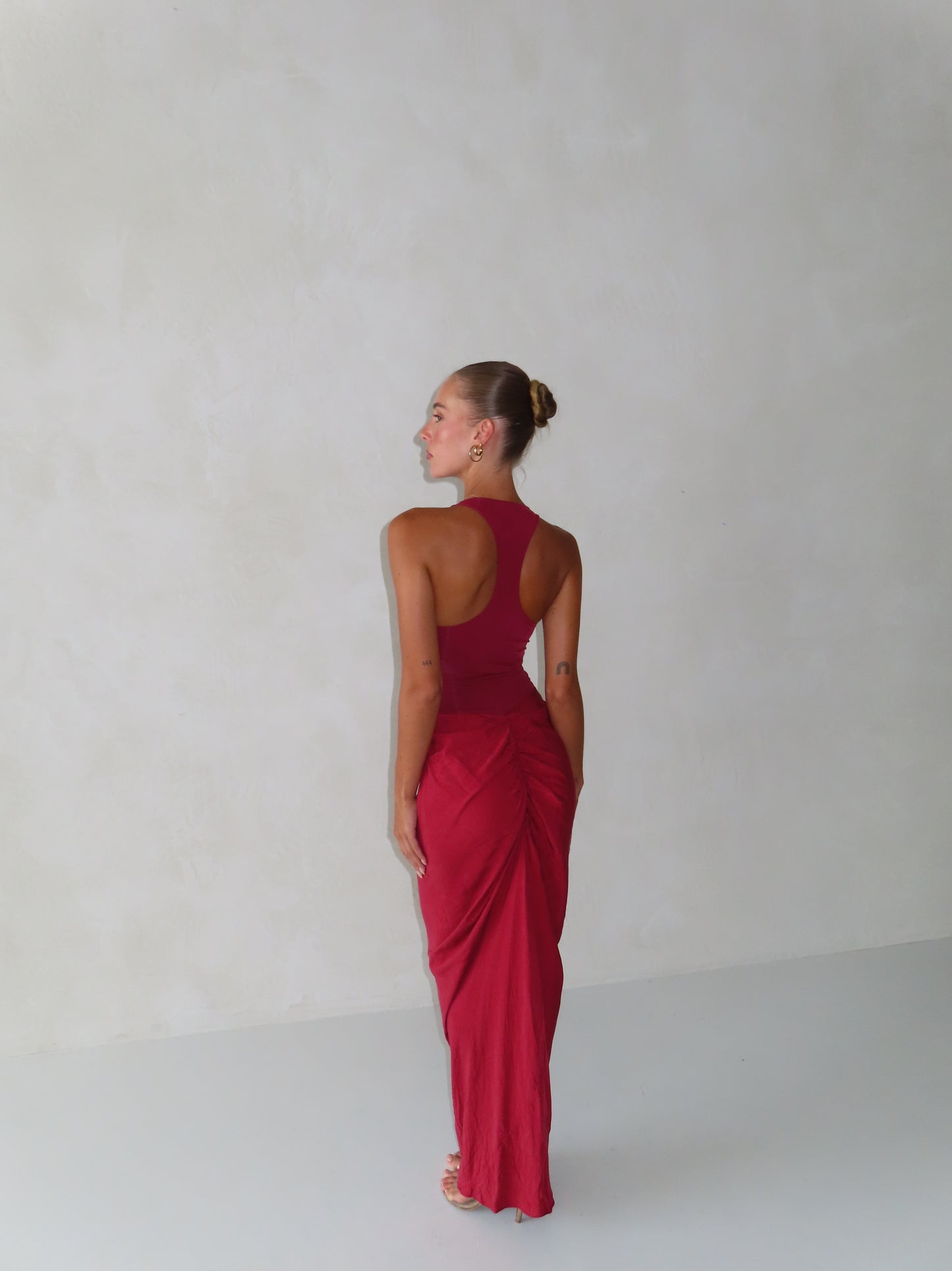 Jade Maxi in Scarlet