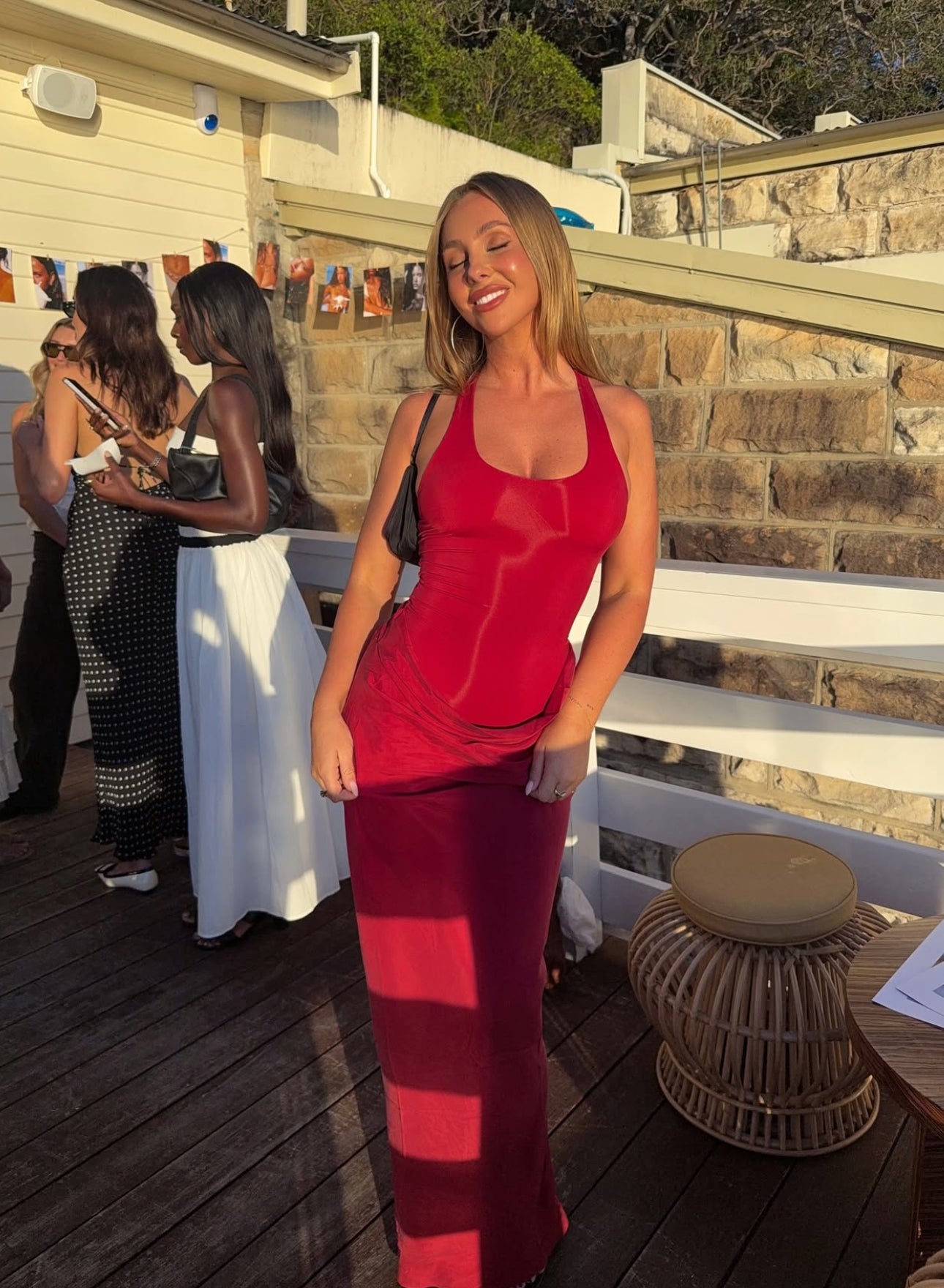 Jade Maxi in Scarlet
