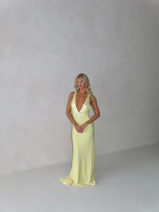 Rosa Gown in Lemon