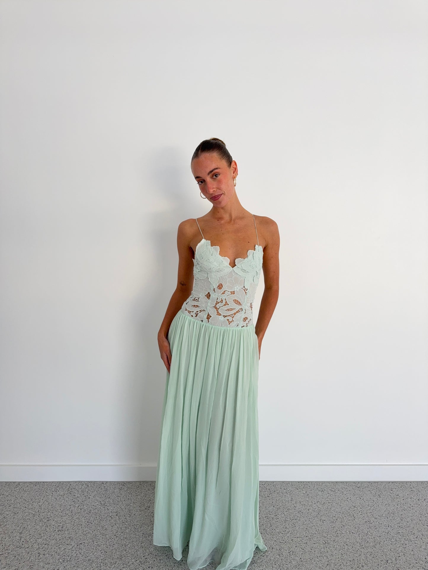 Stephanie Maxi Dress in Seafoam