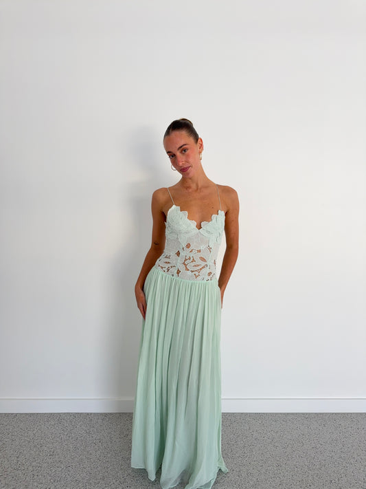 Stephanie Maxi Dress in Seafoam