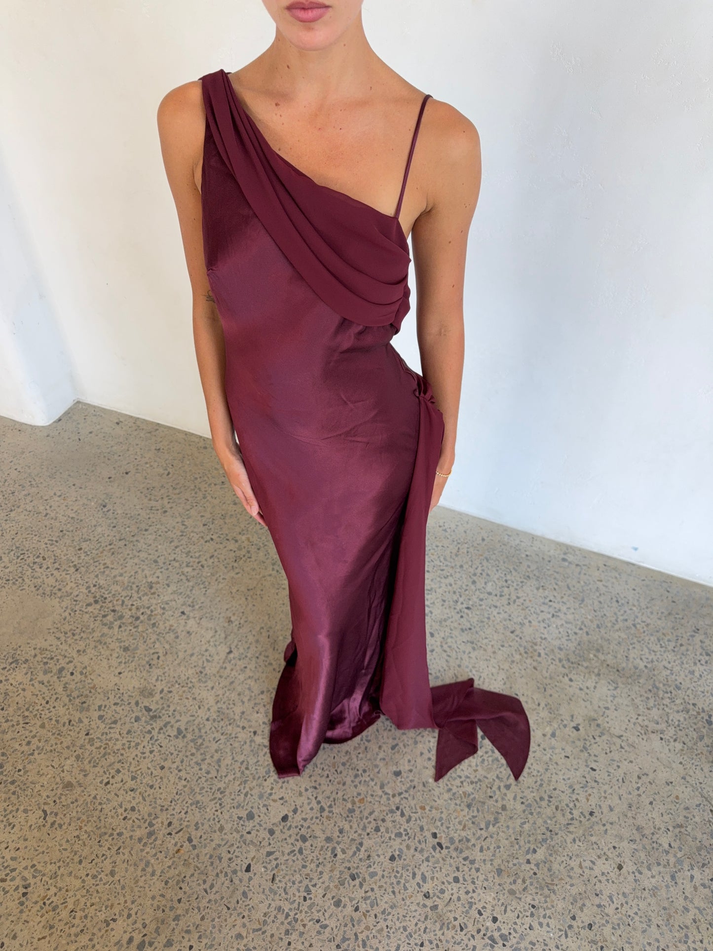 Helena Dress in Plum