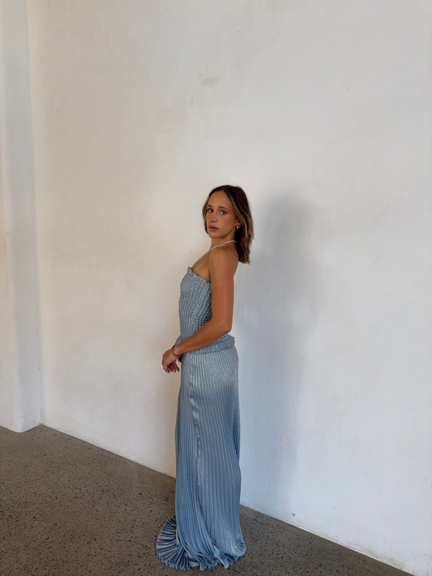 Maya Gown in Arctic Shimmer