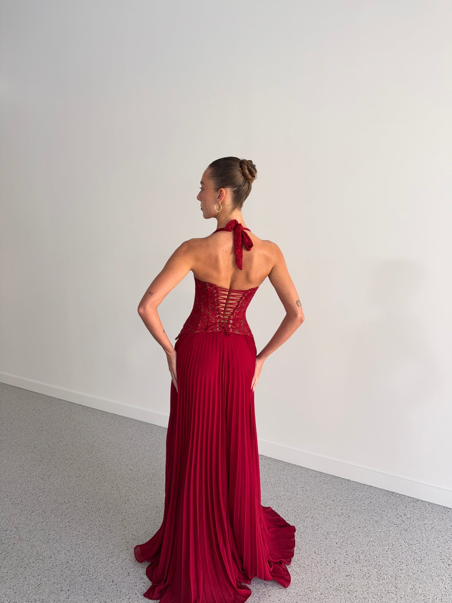 Gaia Dress in Red