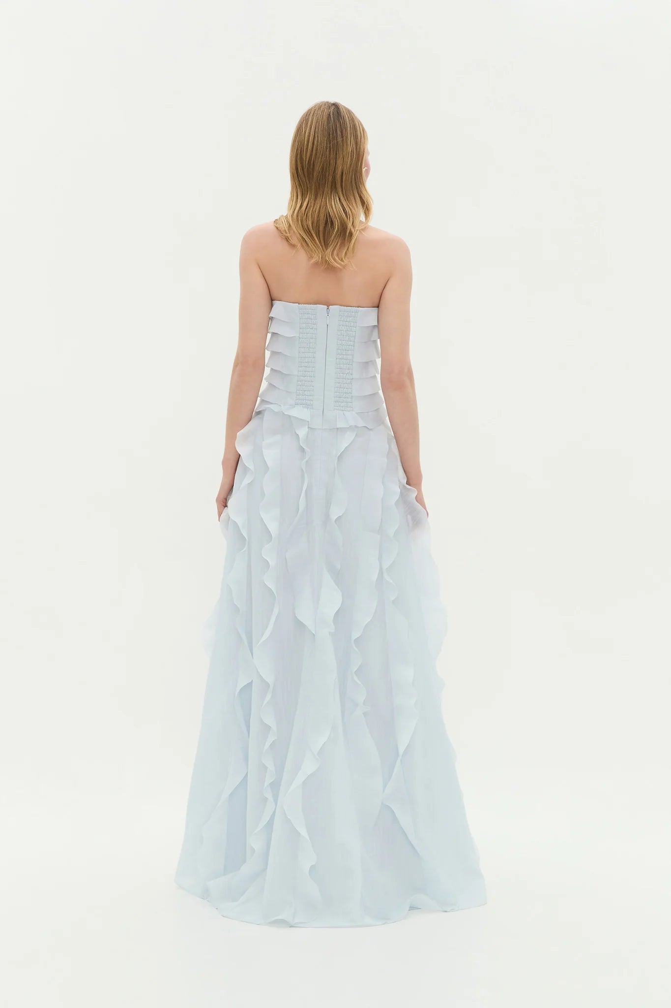 Allairie Gown in Pastel Blue