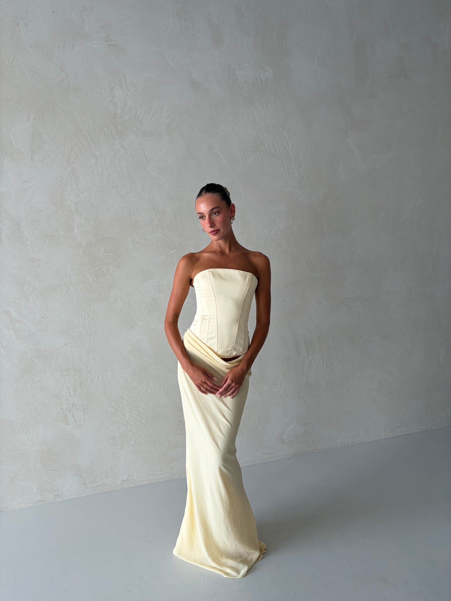 Clara Maxi Dress in Yellow