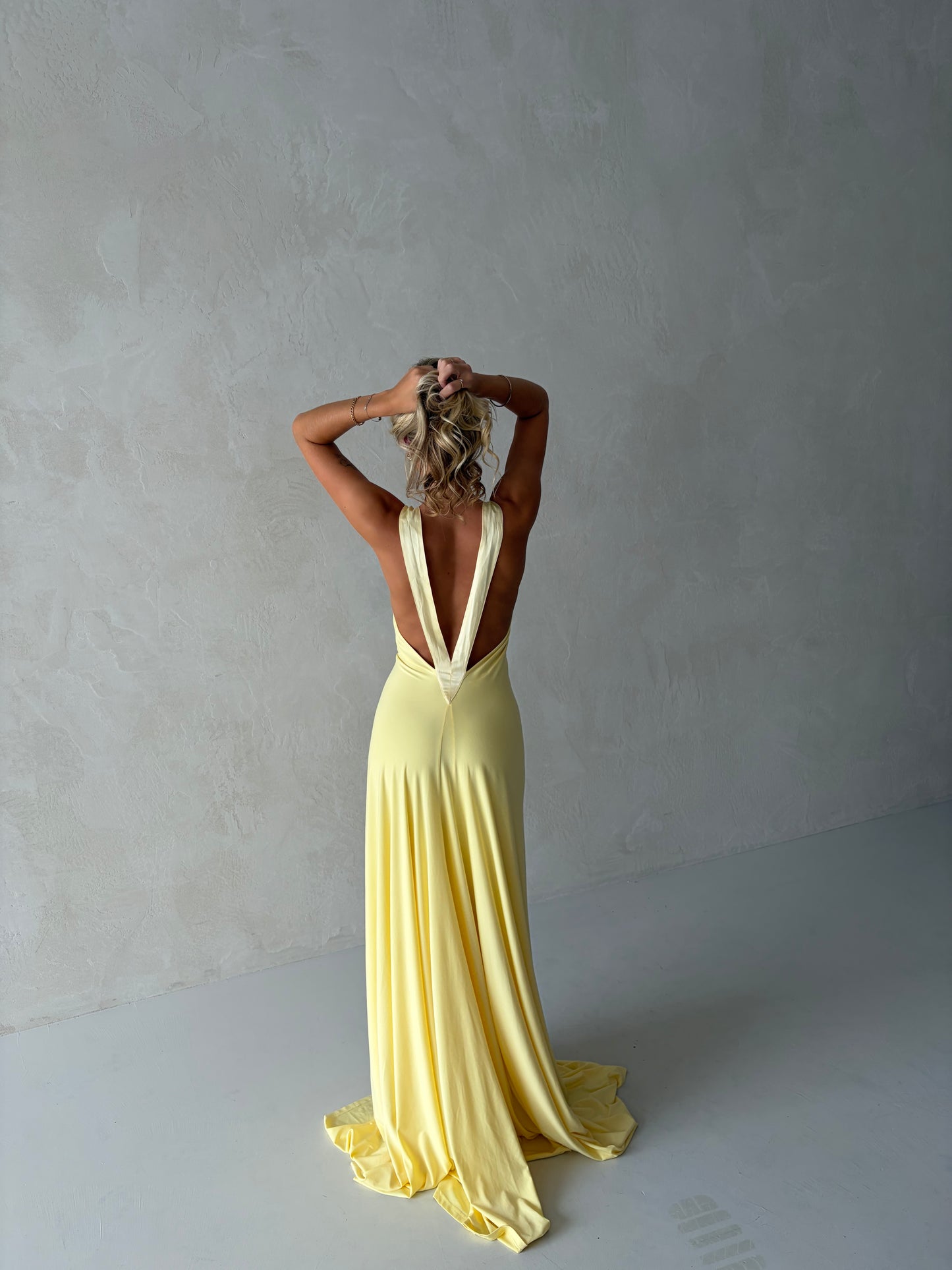 Rosa Gown in Lemon