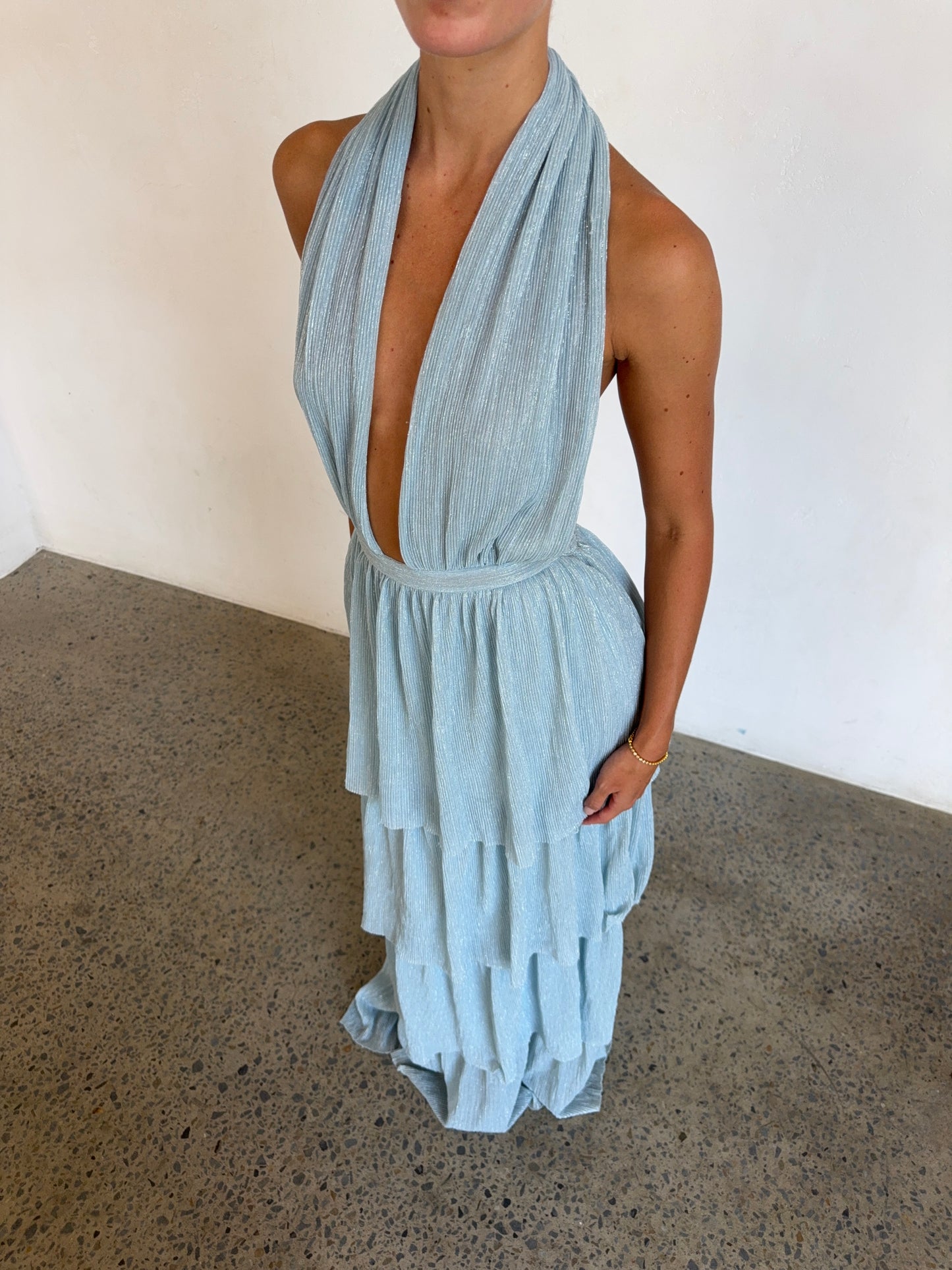 Nammos Gown in Glacier Moonlight