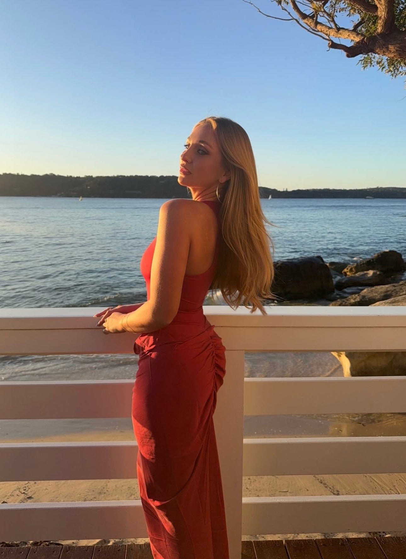 Jade Maxi in Scarlet
