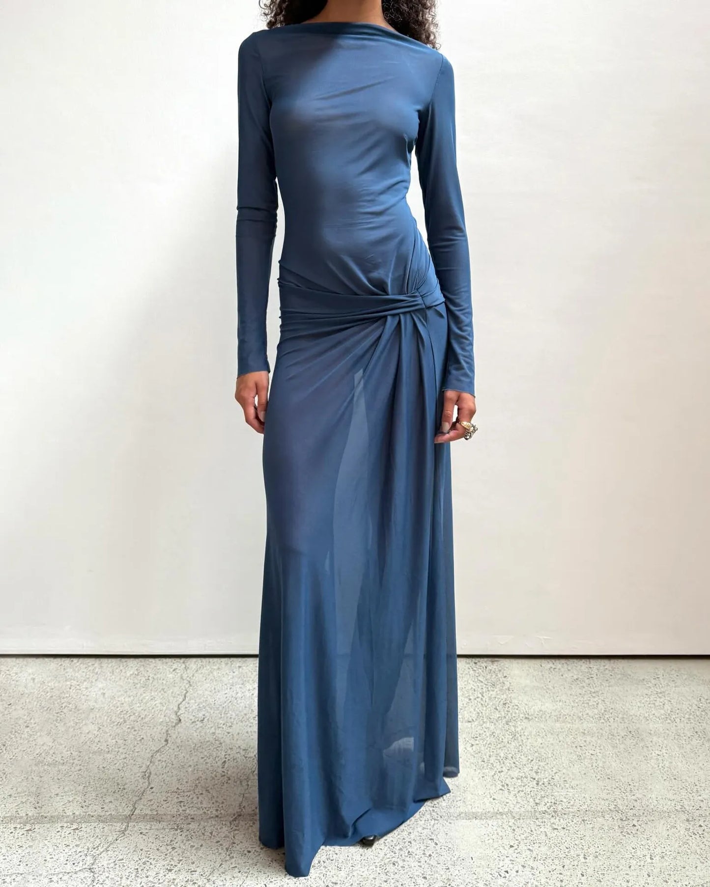 Marabou Long Sleeve Maxi