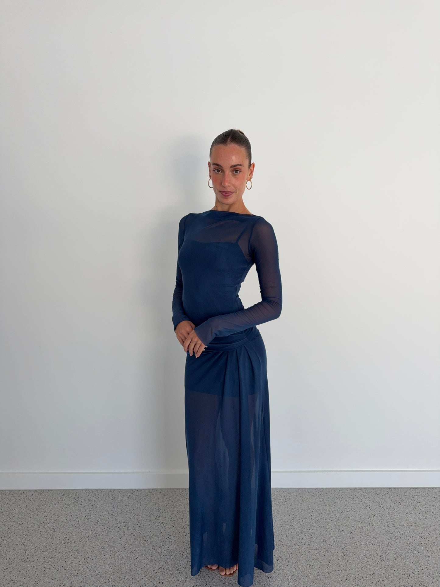 Marabou Long Sleeve Maxi