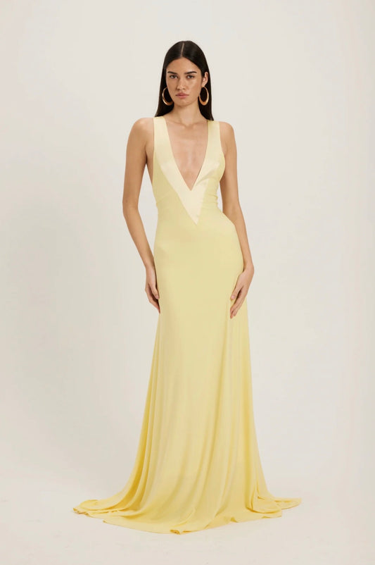 Rosa Gown in Lemon