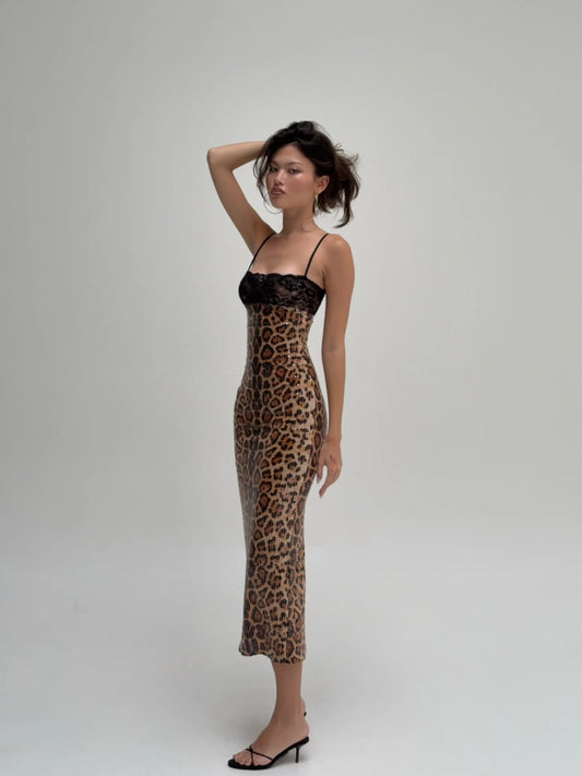 Chui Leopard Midi Dress