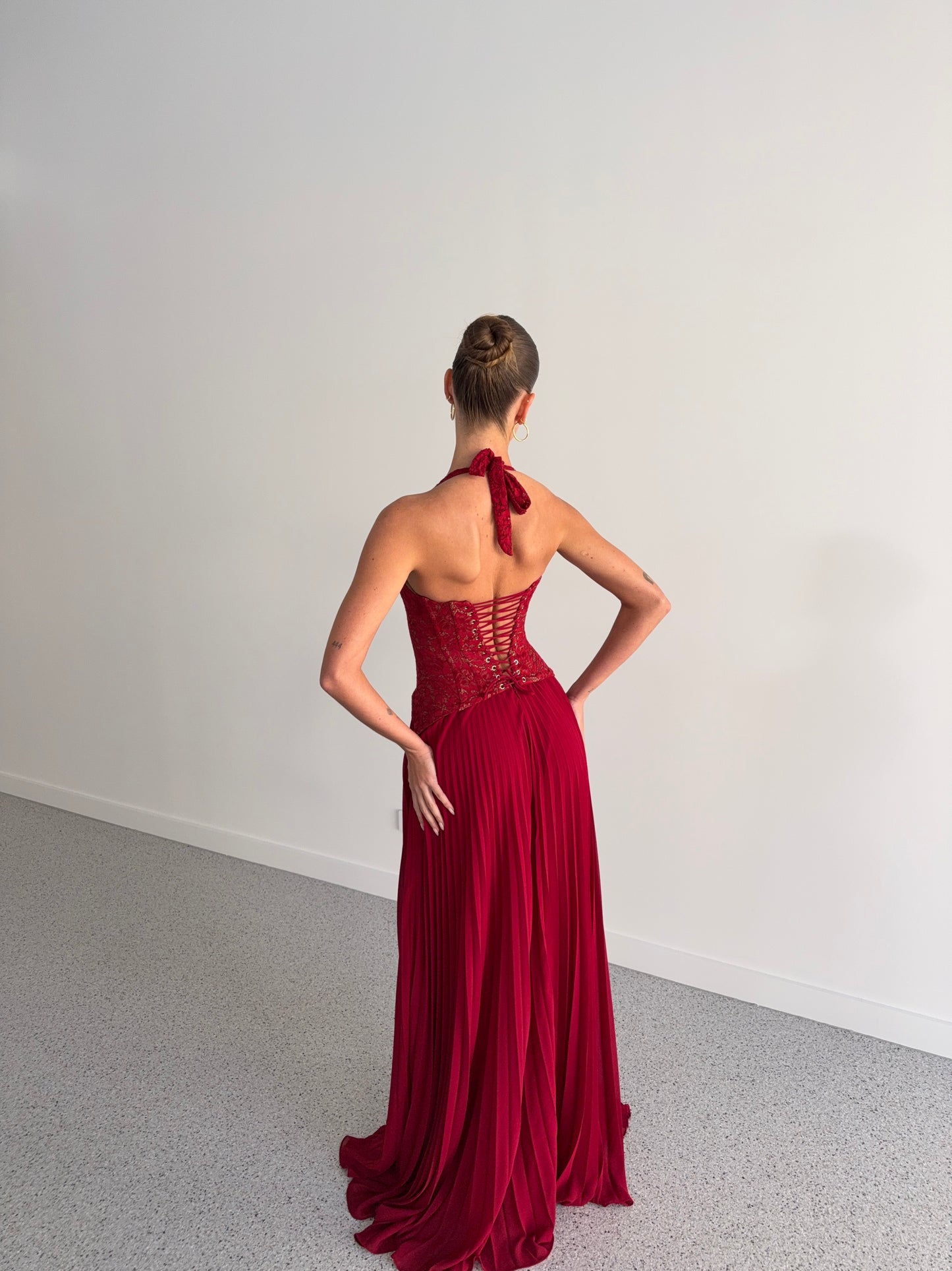 Gaia Dress in Red