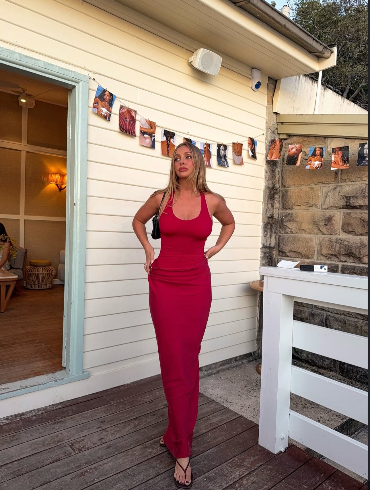 Jade Maxi in Scarlet