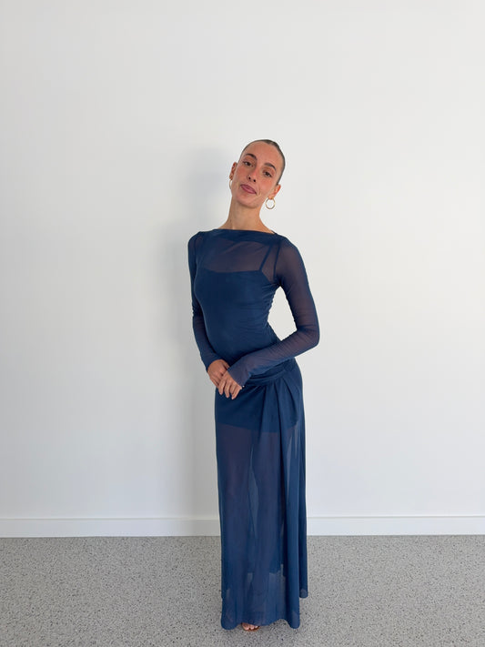 Marabou Long Sleeve Maxi