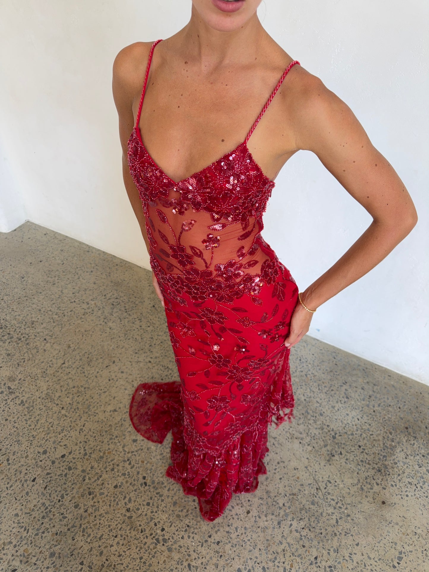 Delilah Maxi in Red