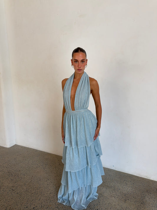 Nammos Gown in Glacier Moonlight