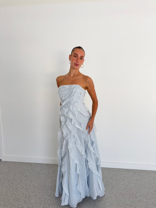Allairie Gown in Pastel Blue