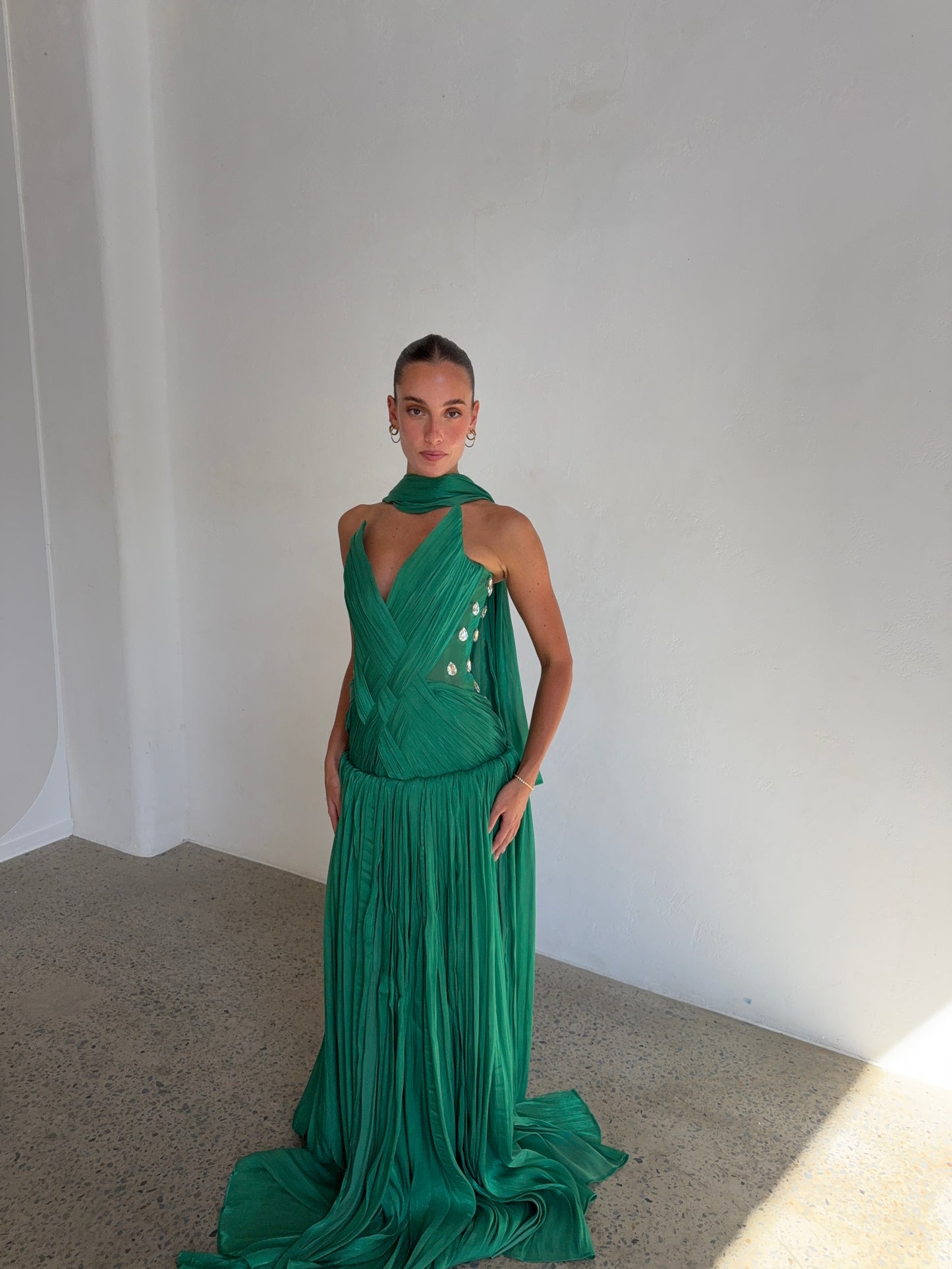Aurelia gown in Green