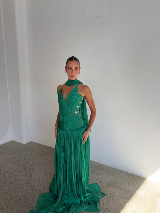 Aurelia gown in Green