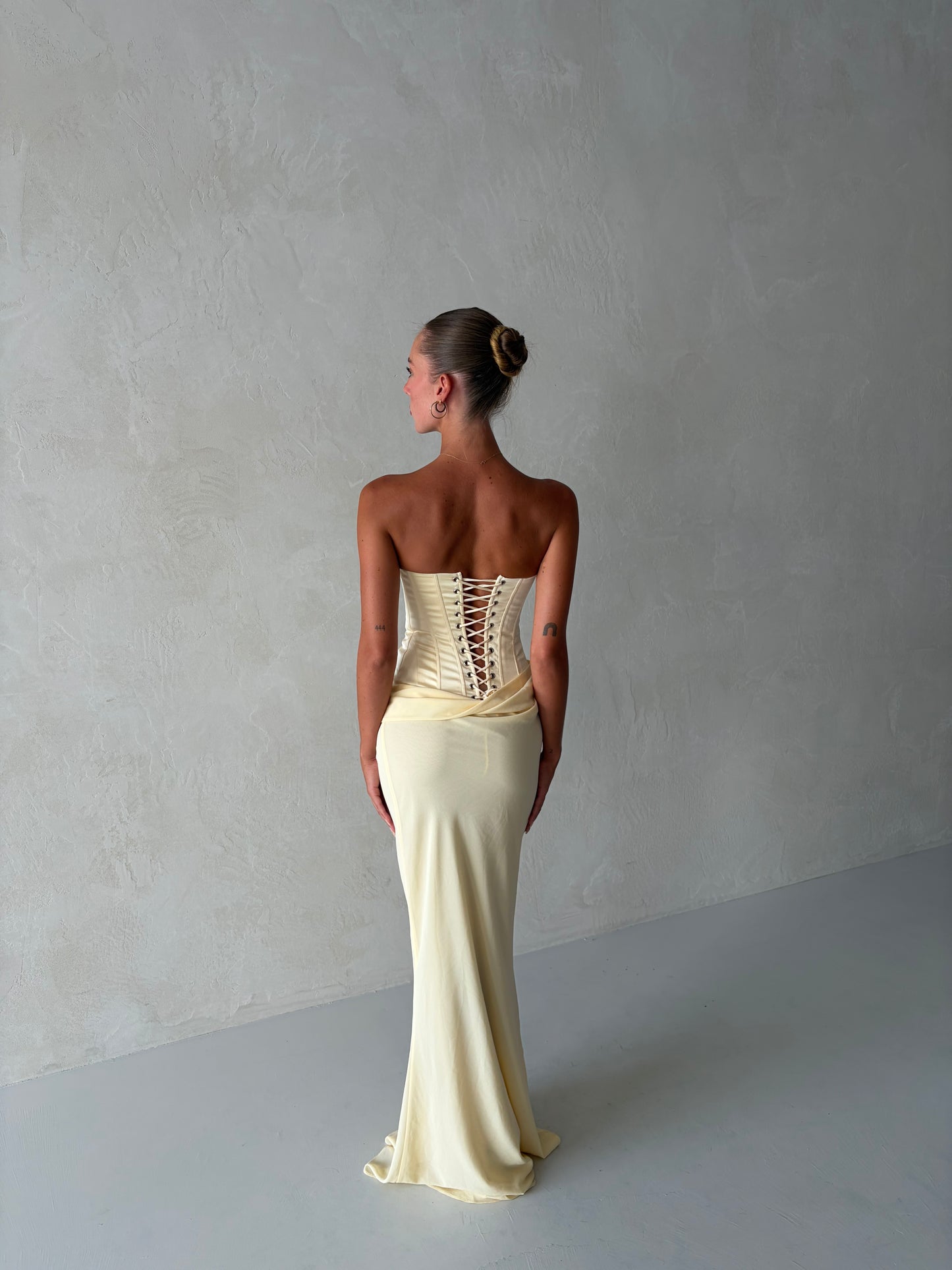 Clara Maxi Dress in Yellow