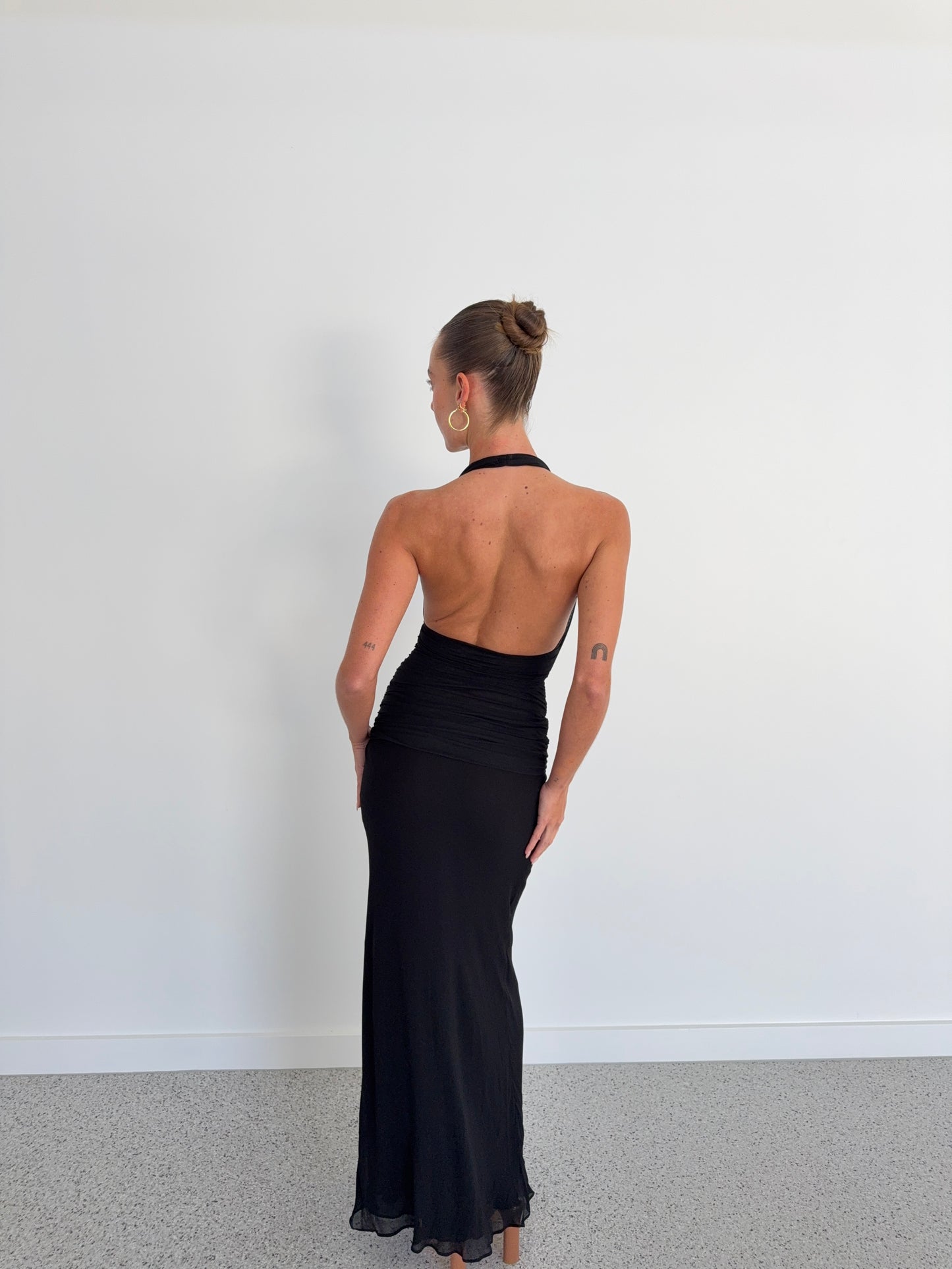 Cassis Drape Maxi in Black