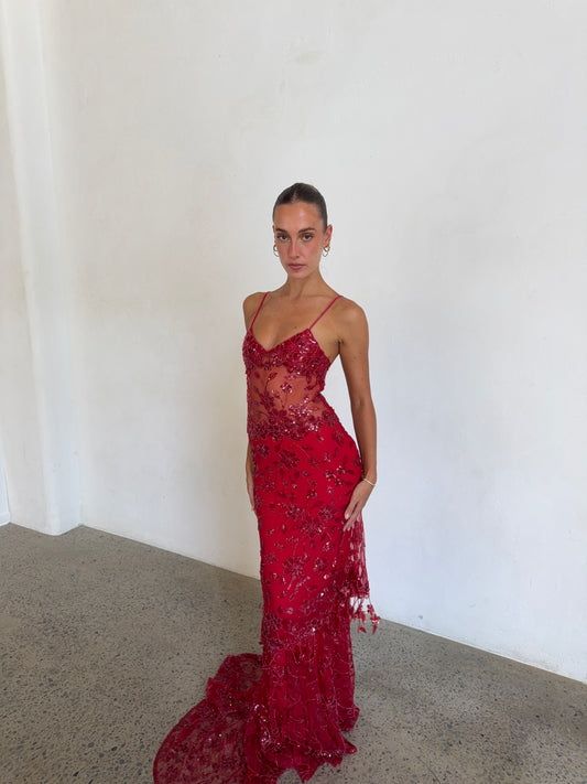Delilah Maxi in Red