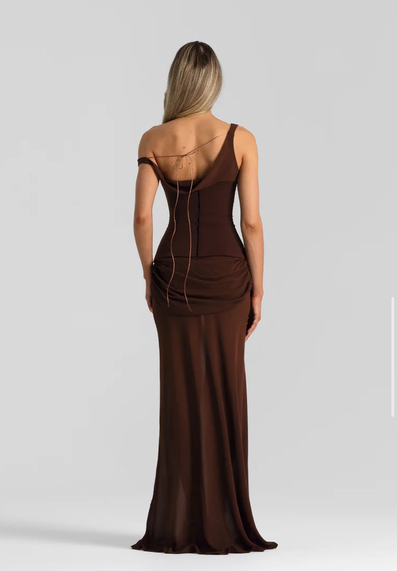 Cadence gown in Espresso