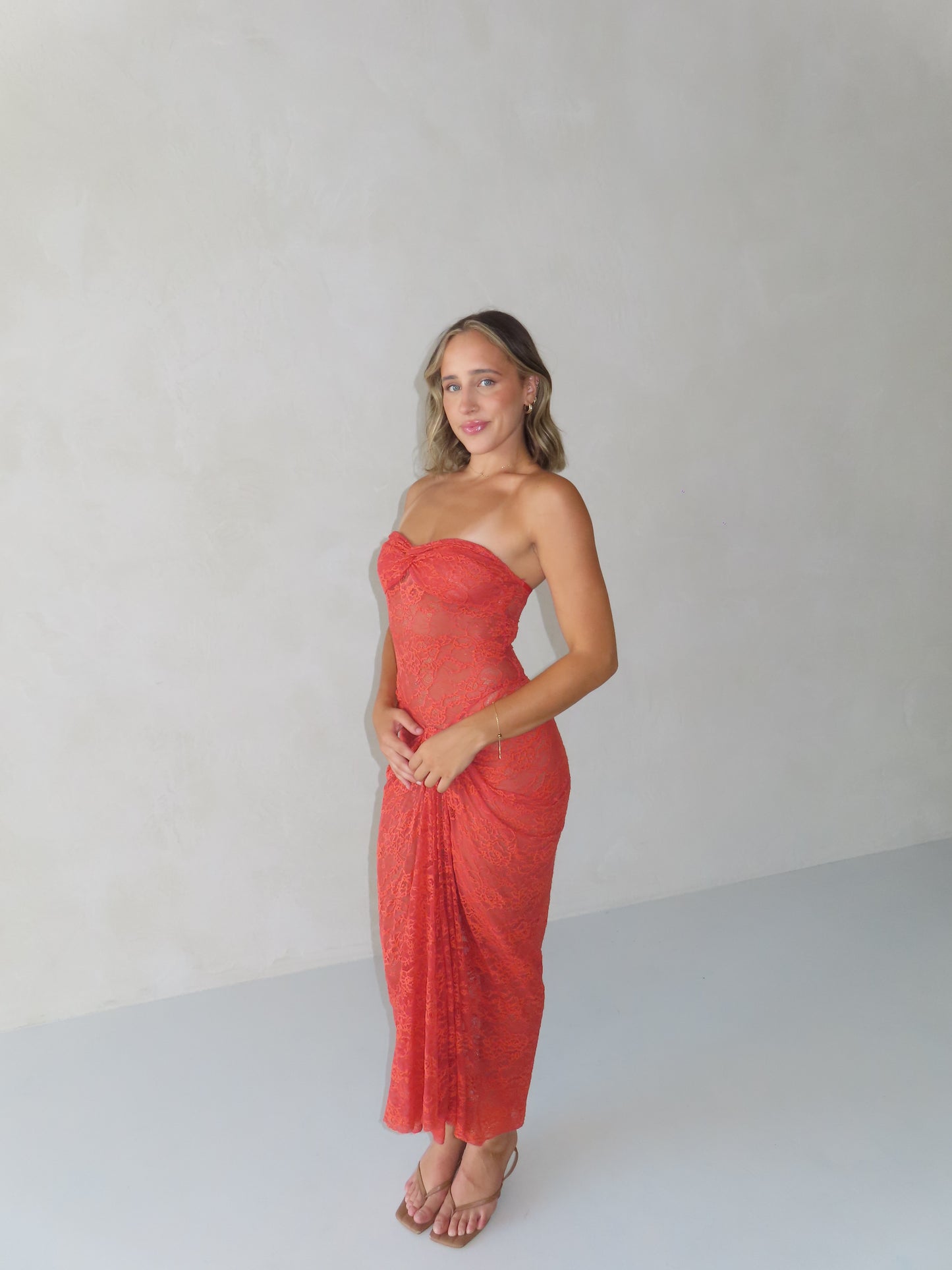 Naomi Dress in Tangerine