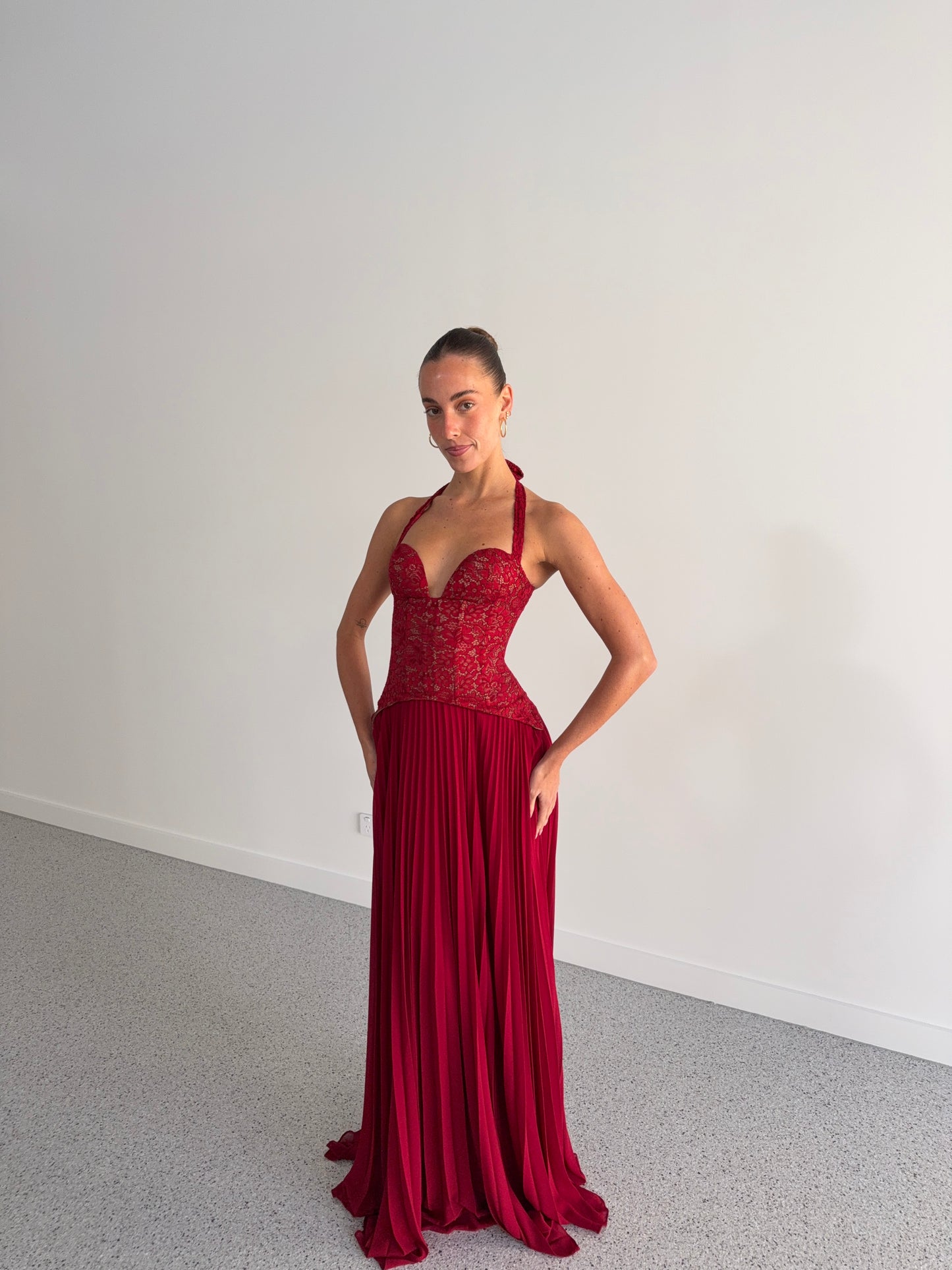Gaia Dress in Red