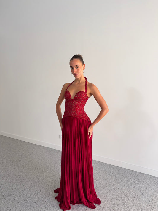 Gaia Dress in Red