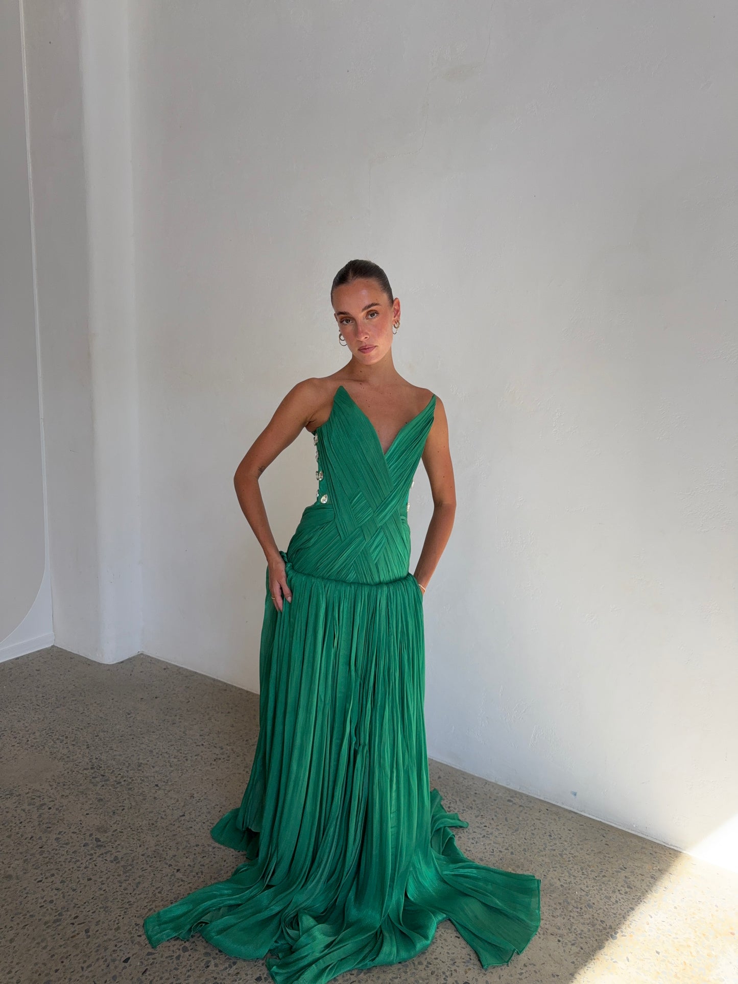 Aurelia gown in Green