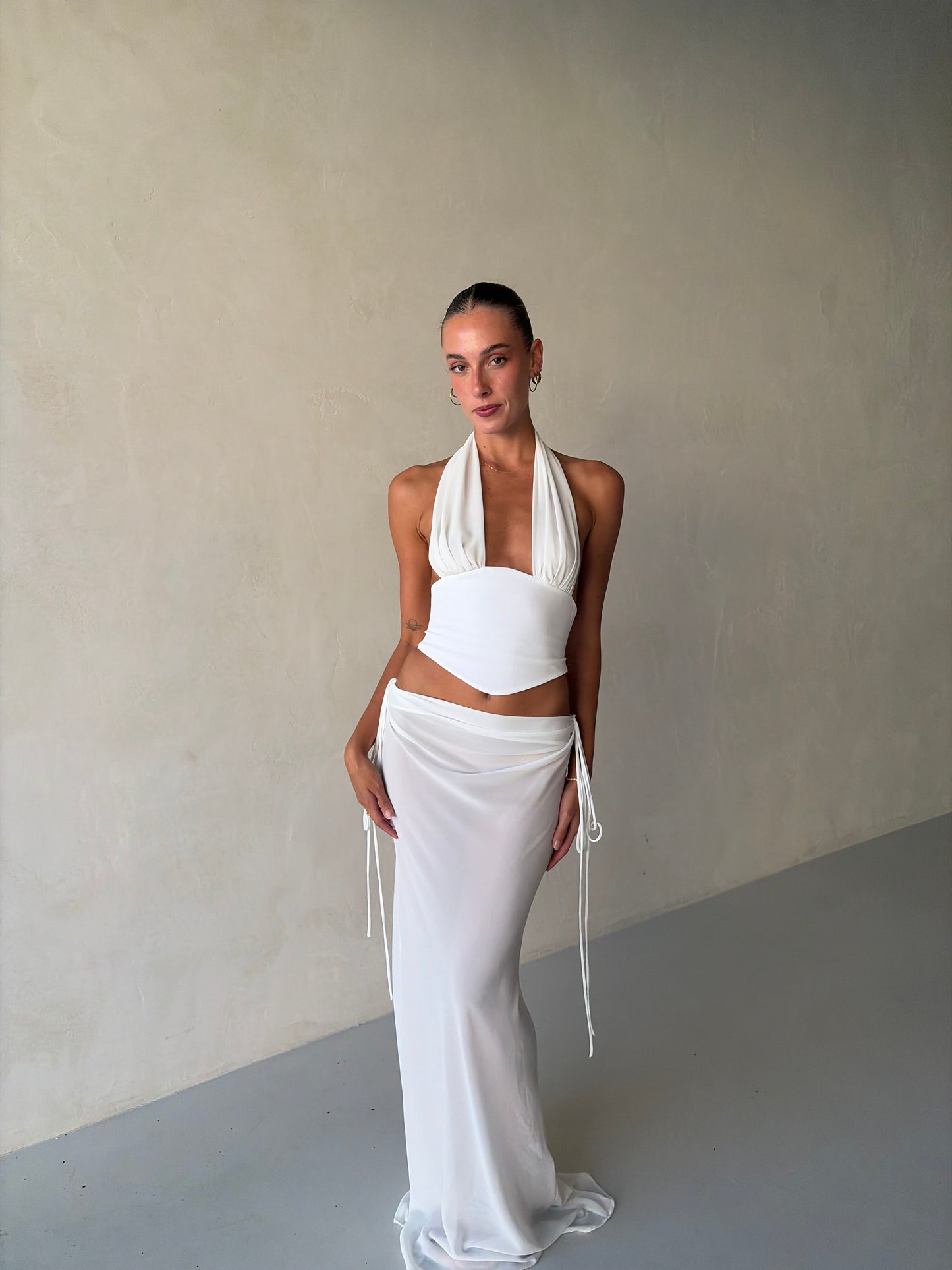 Bronte Top + Allira Skirt In White