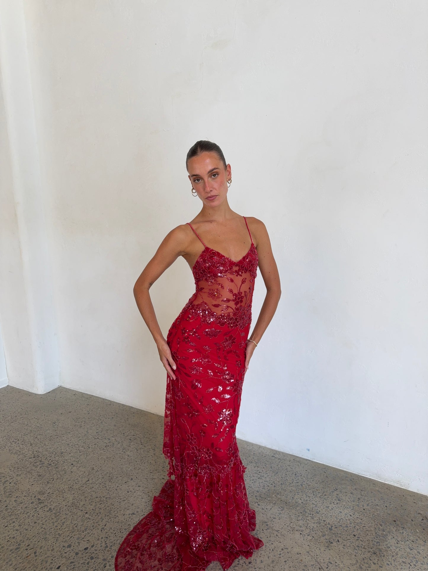 Delilah Maxi in Red