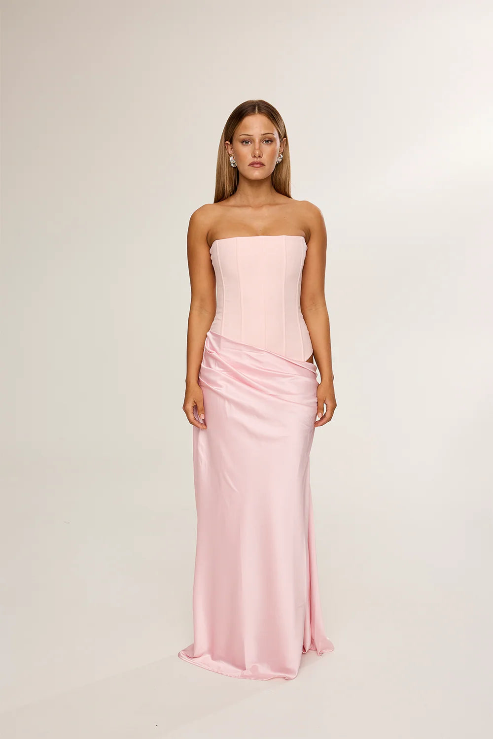 Huxley Gown In Baby Pink