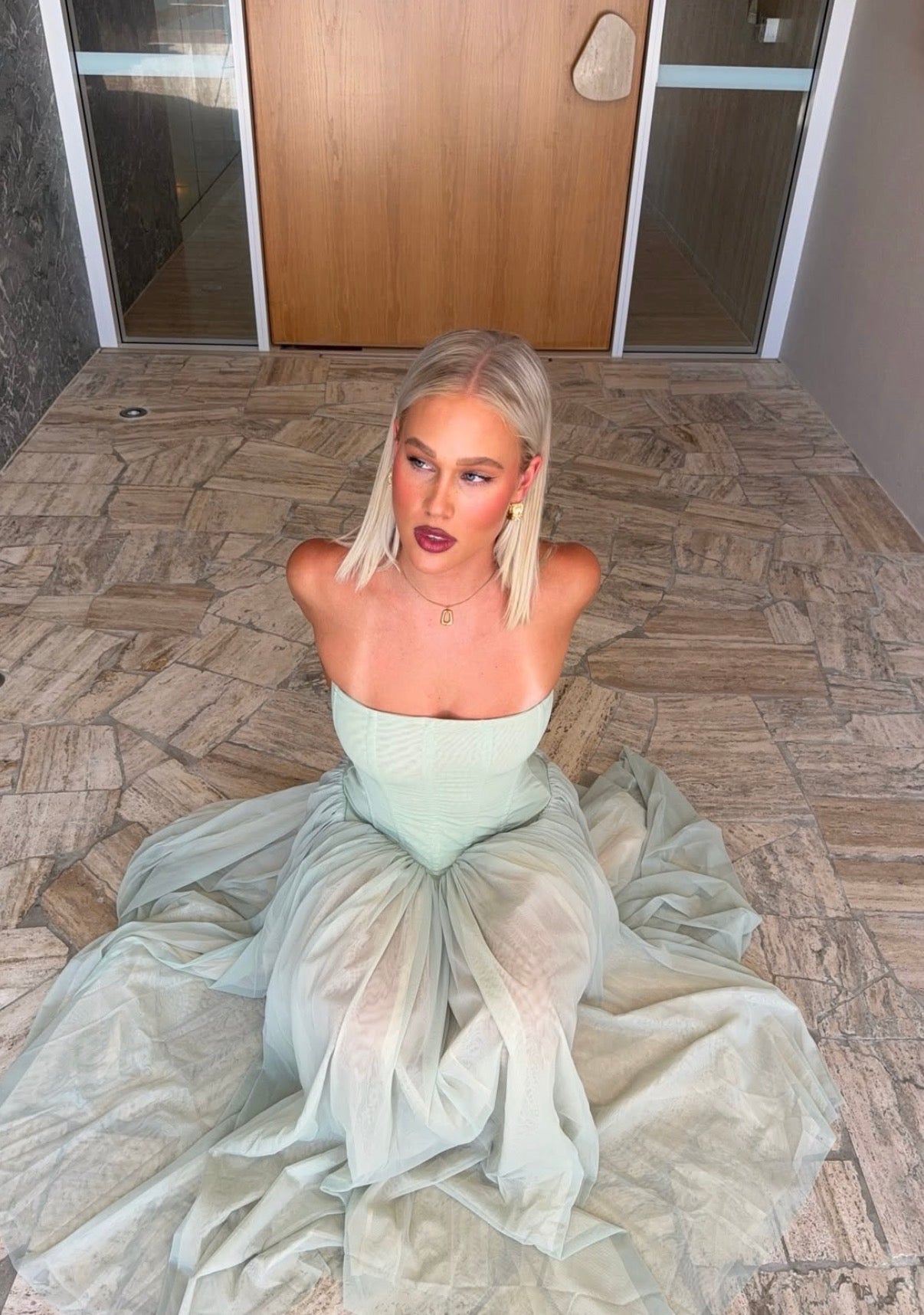 Magic Muse Maxi Dress in Green
