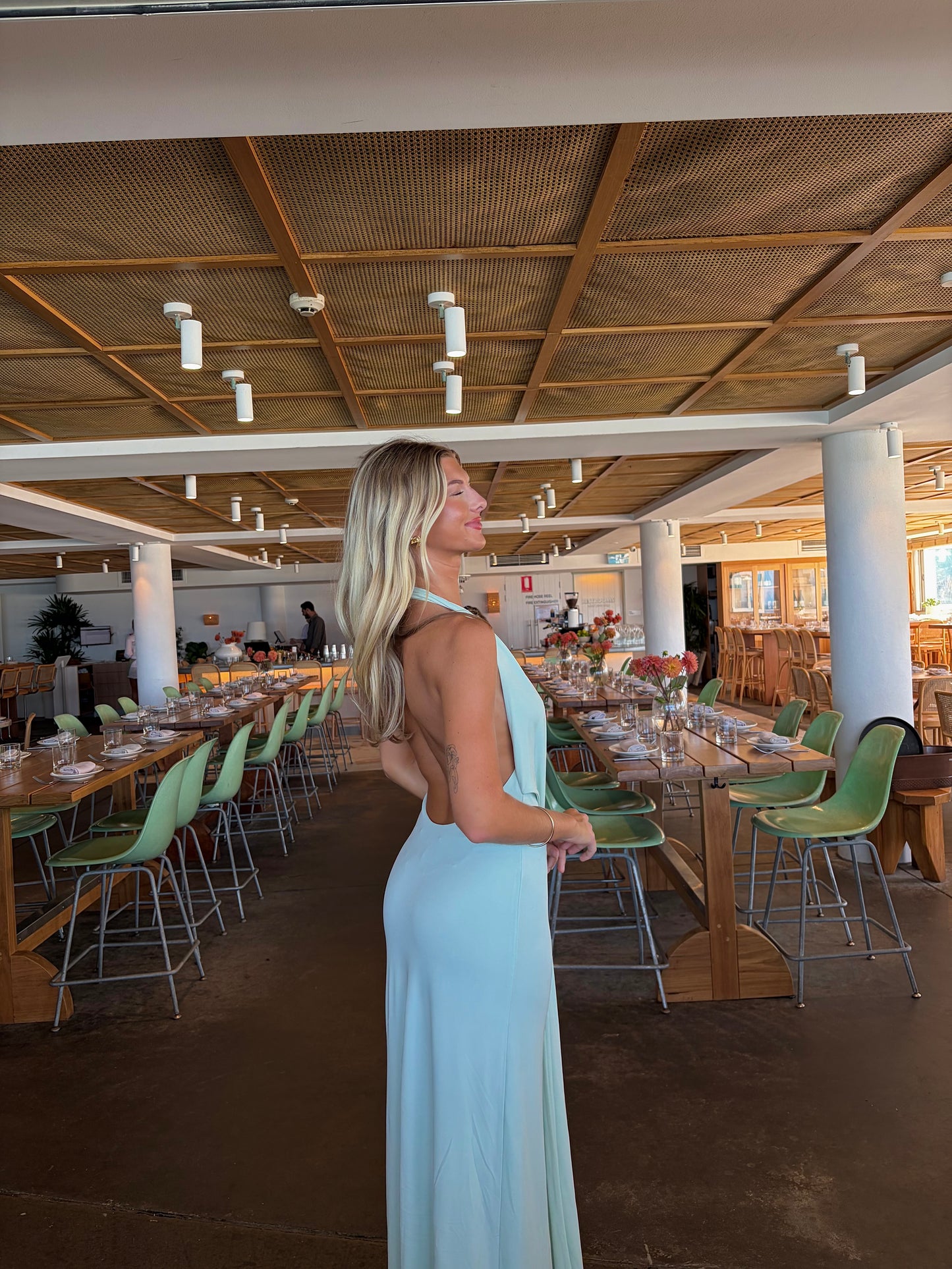 Unity Jersey dress in Mint