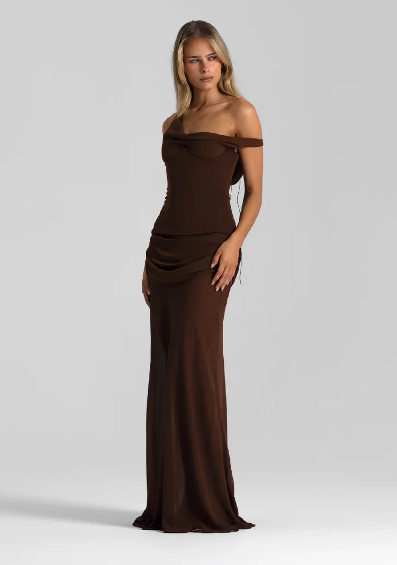Cadence gown in Espresso