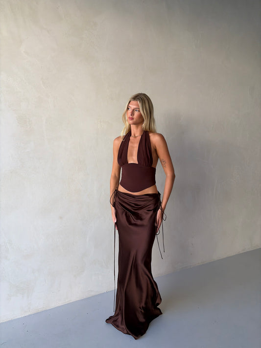 Bronte Top + Evelyn Maxi In Espresso