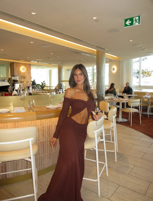 Emily Gown in Brown