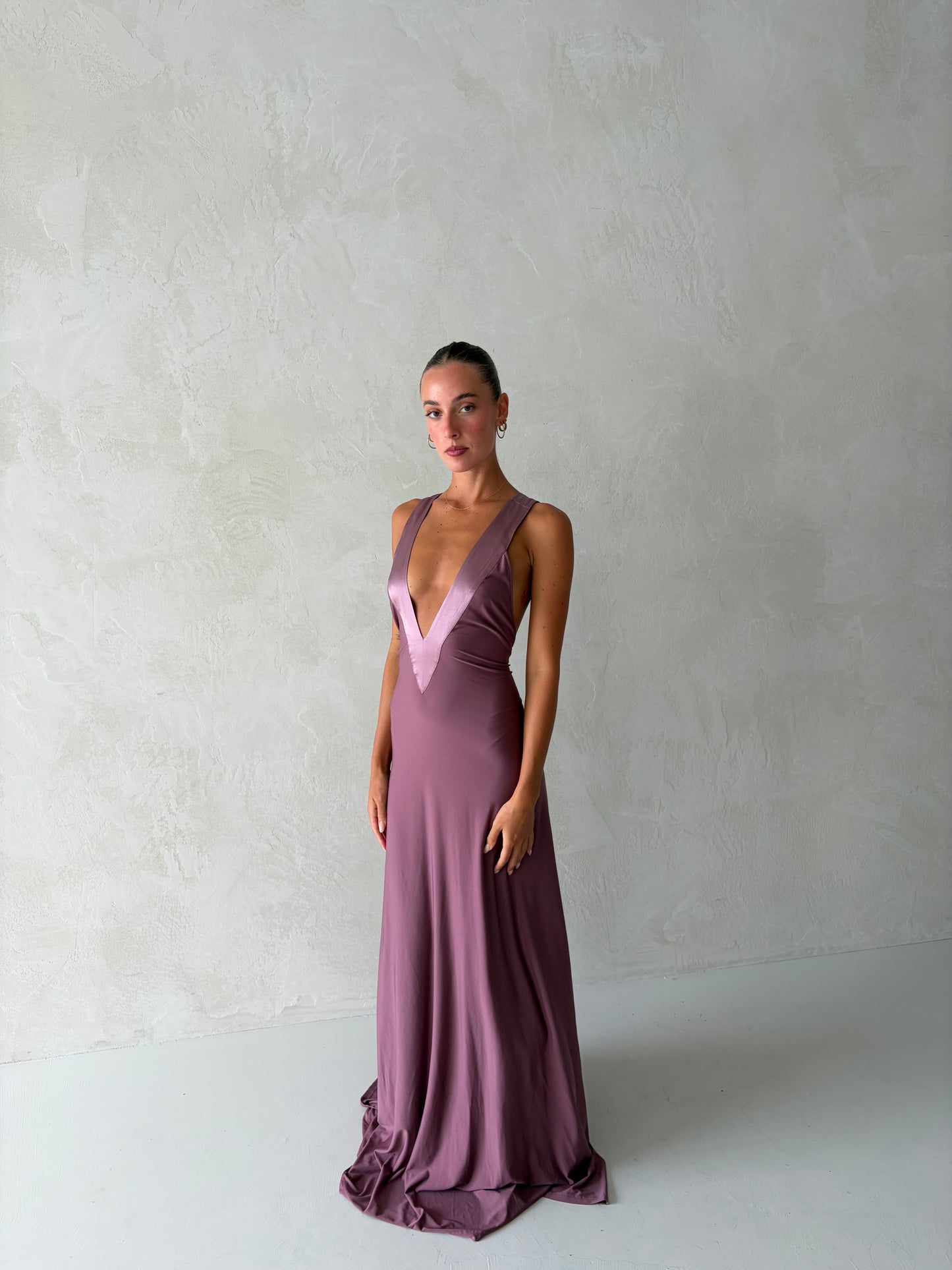 Rosa Gown in Mauve