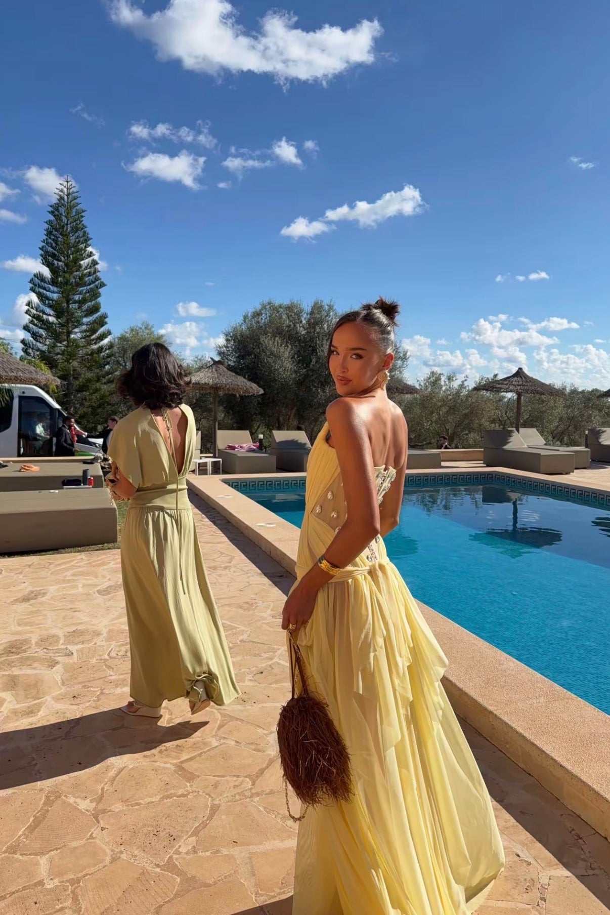 Aurelia gown in Yellow