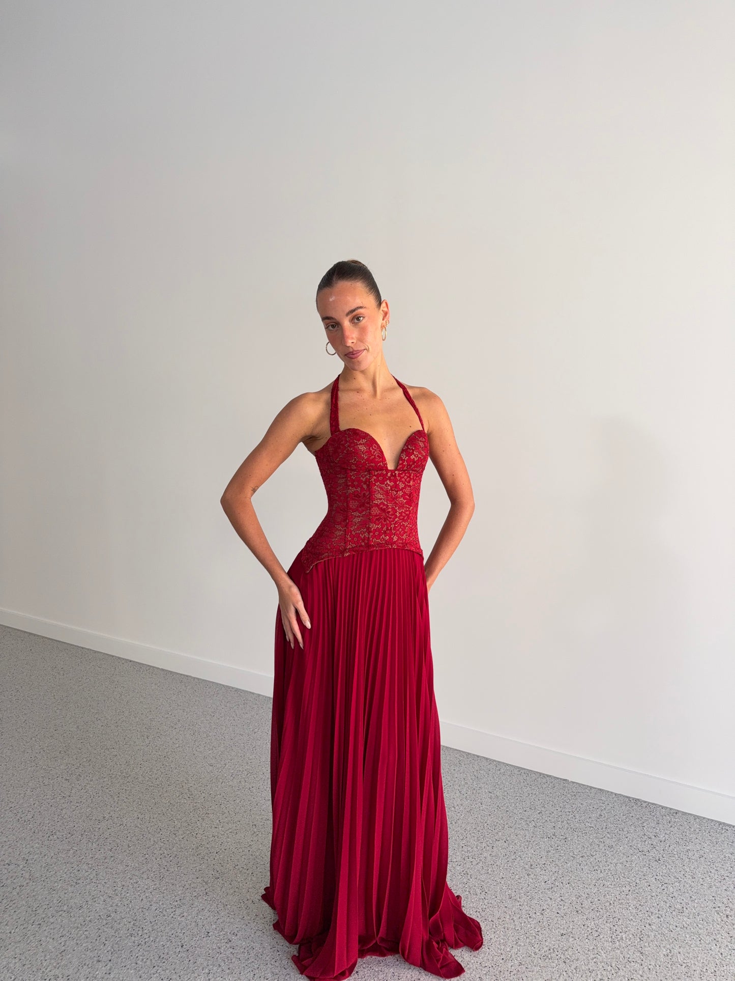 Gaia Dress in Red