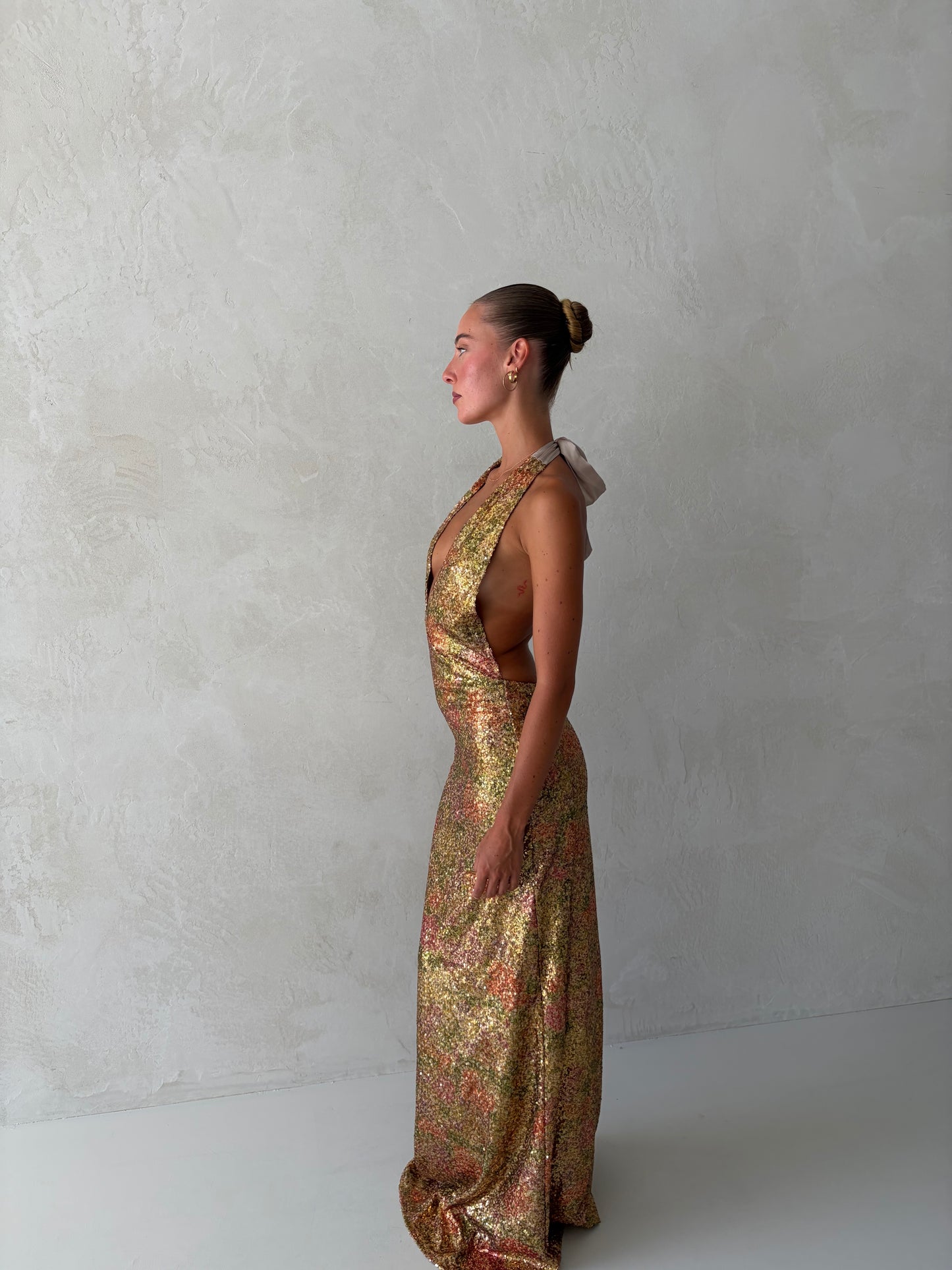 Liana Dress in Fleur Sequin