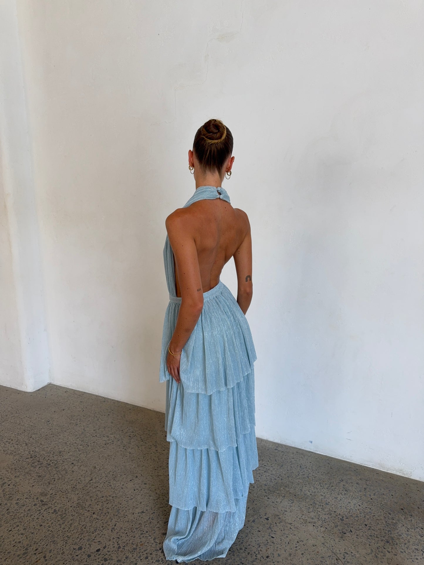 Nammos Gown in Glacier Moonlight