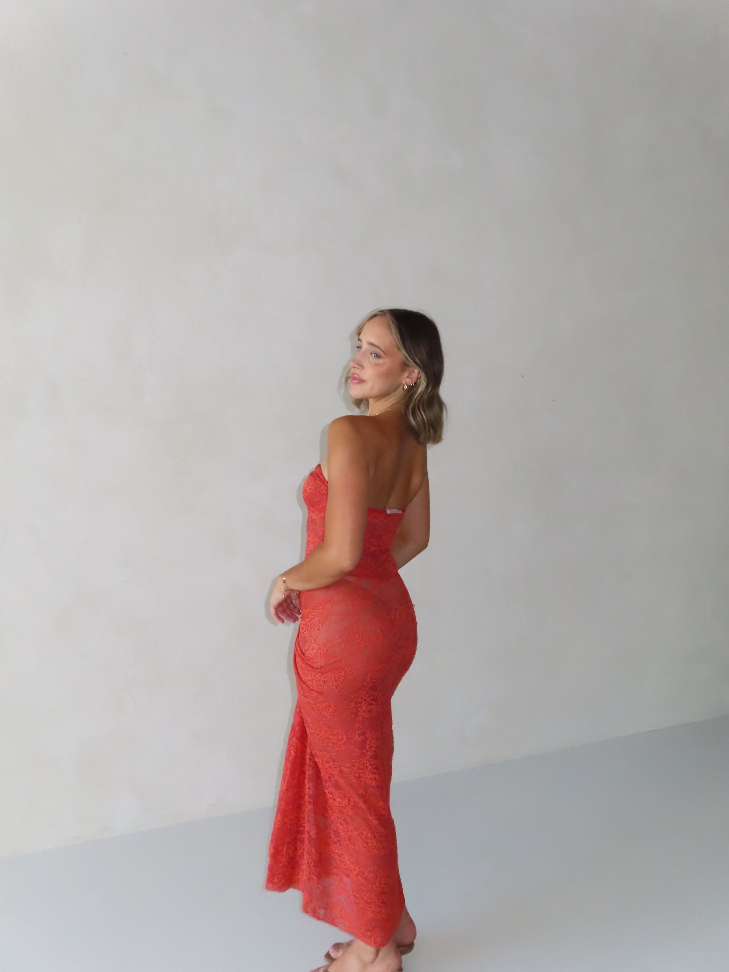 Naomi Dress in Tangerine