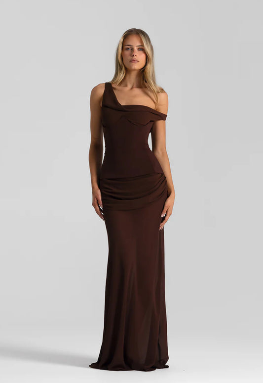 Cadence gown in Espresso