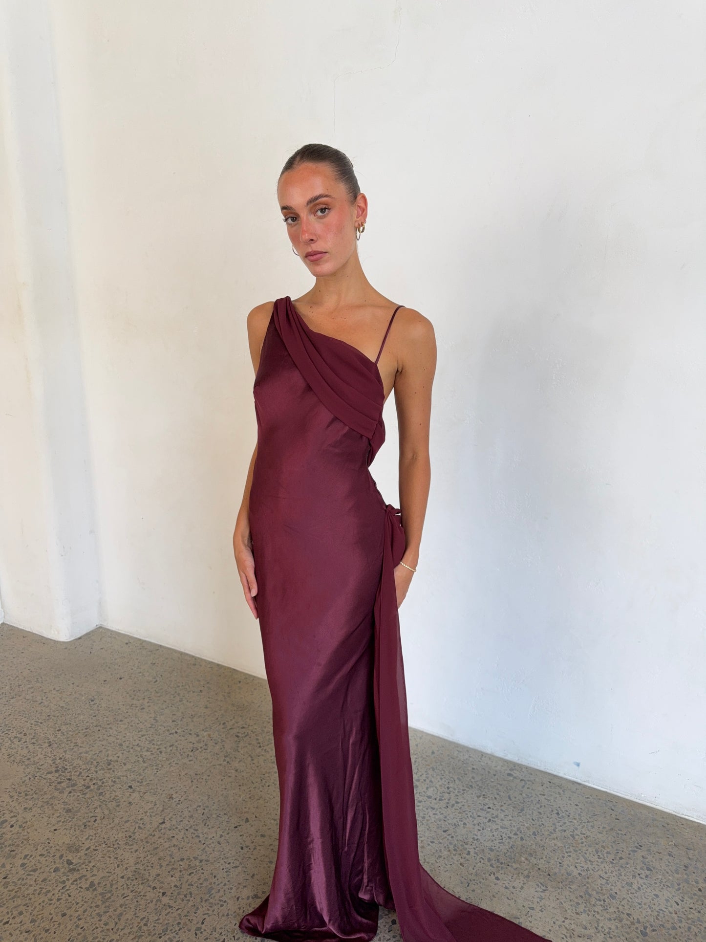 Helena Dress in Plum